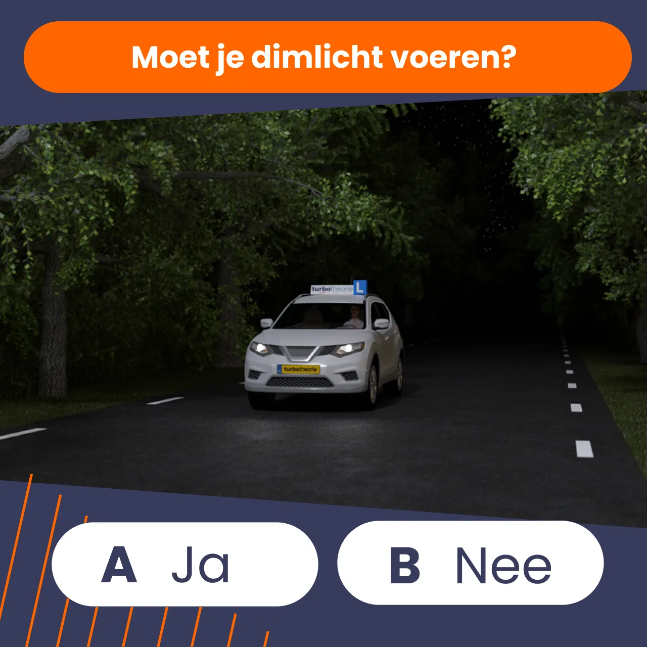 auto theorie examenvraag