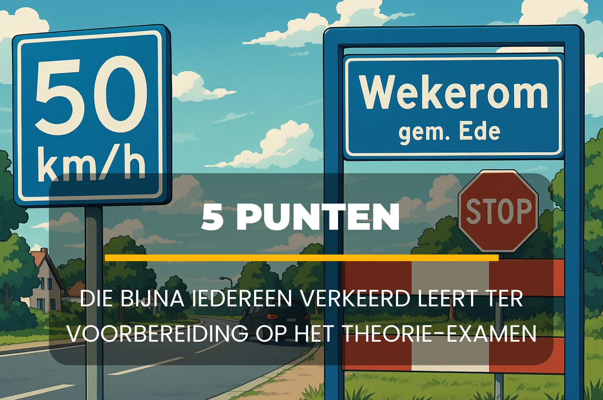 5 punten die bijna iedereen verkeerd leert ter voorbereiding op het theorie-examen