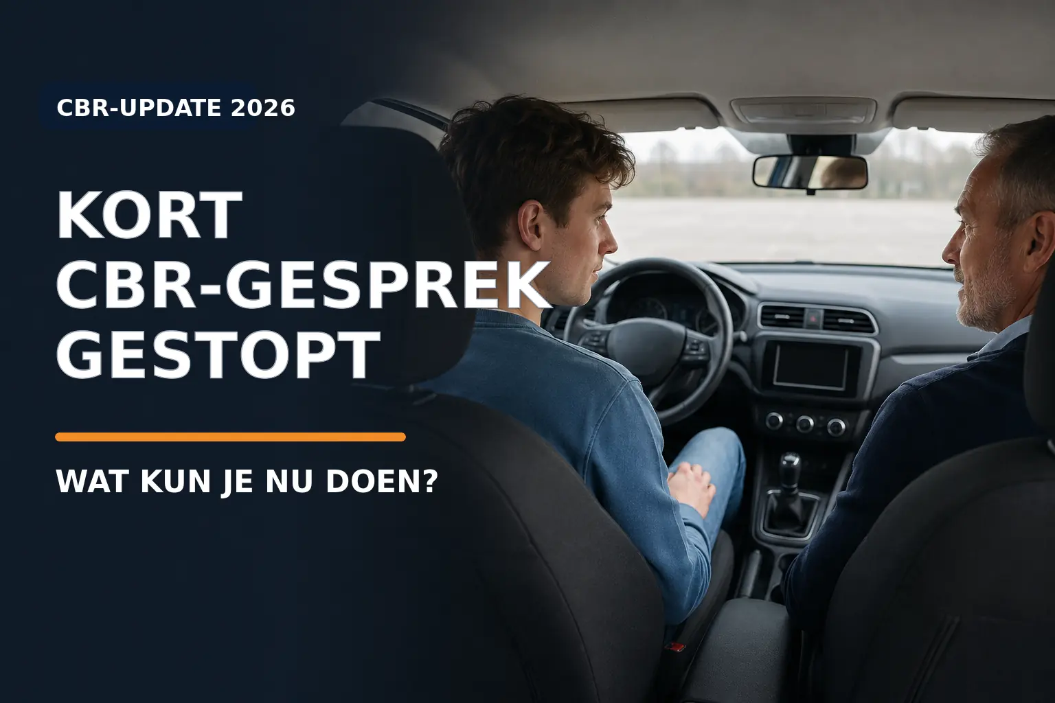 CBR stopt gesprek bij examenspanning: wat nu?
