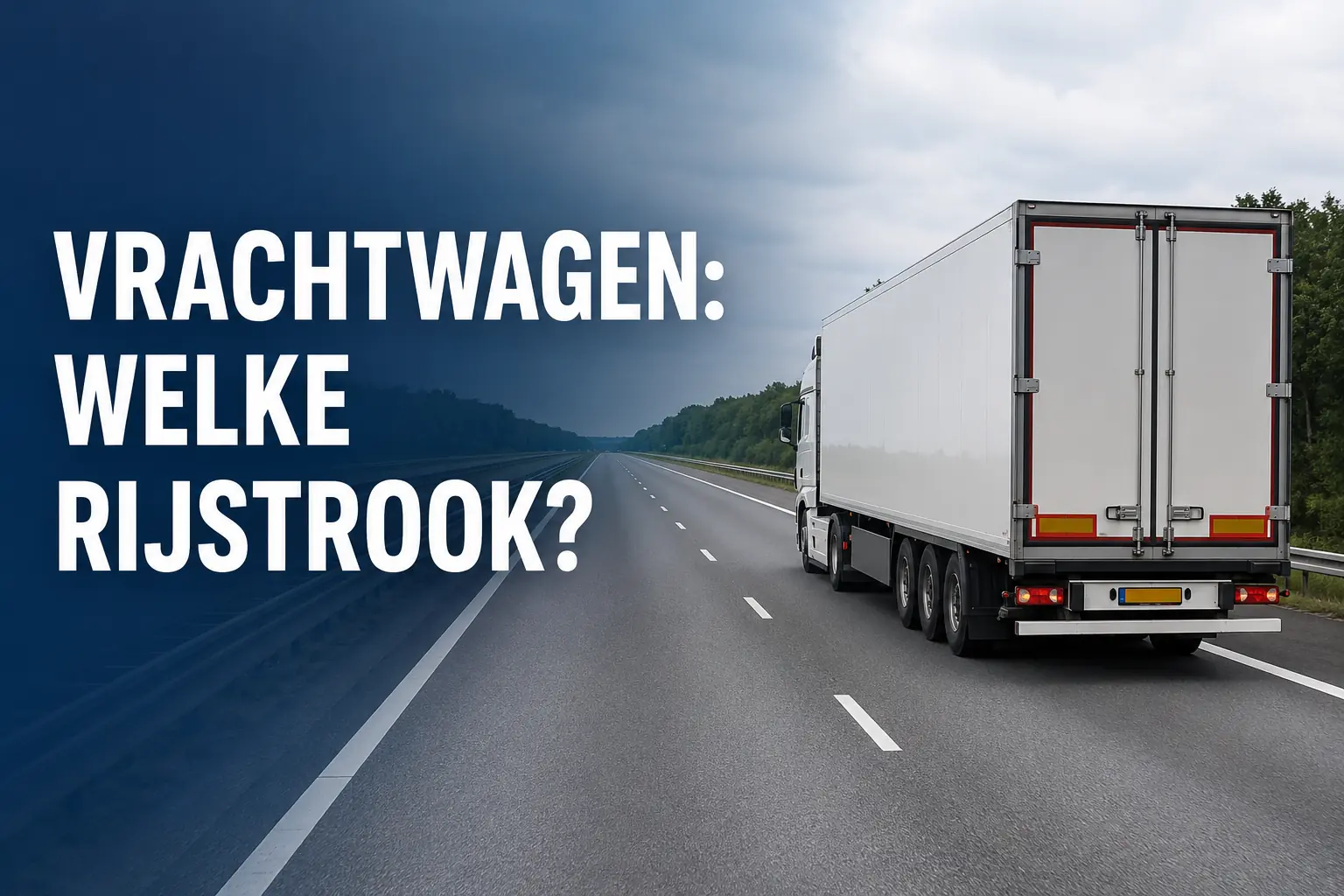 Vrachtwagen op de snelweg: welke rijstrook mag je gebruiken?