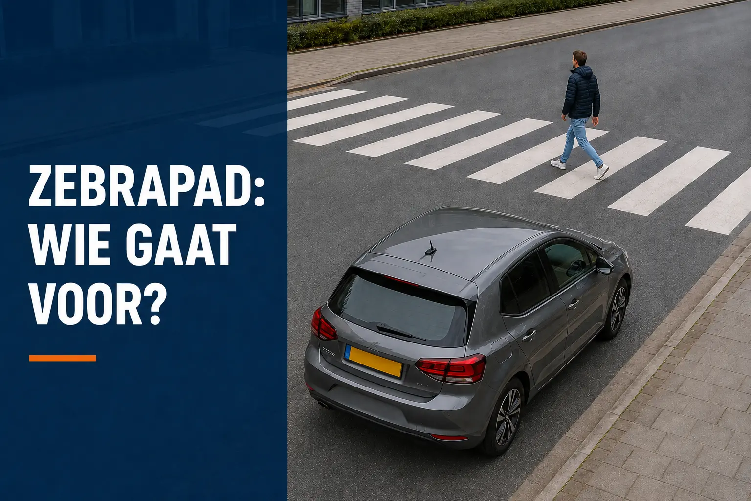 Zebrapad: wanneer moet je een voetganger voor laten gaan?