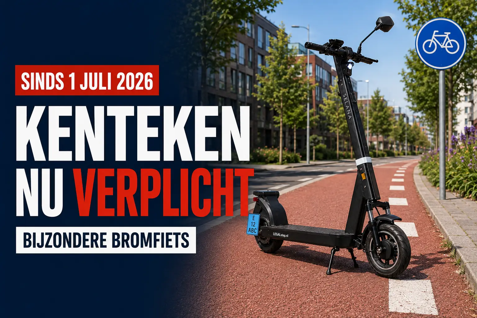 Kenteken voor bijzondere bromfietsen verplicht sinds 1 juli 2026