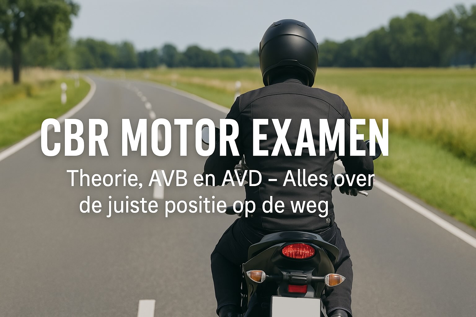 CBR Motor Examen: Theorie, AVB en AVD – Alles over de juiste positie op de weg